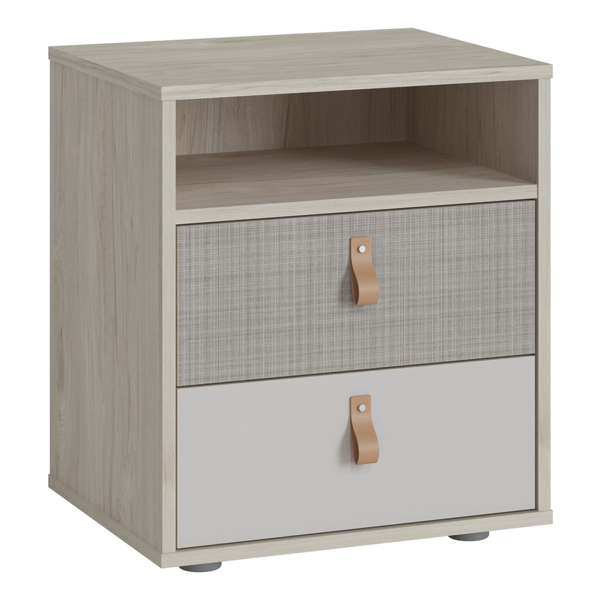 Denim Bedside Cabinet in Walnut