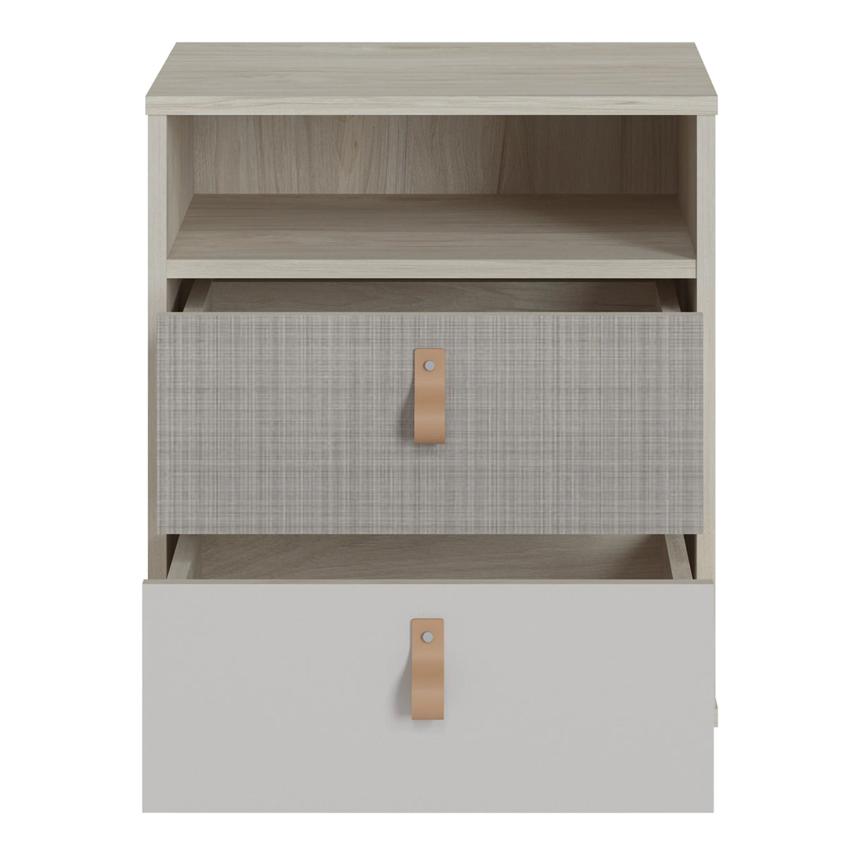 Denim Bedside Cabinet in Walnut