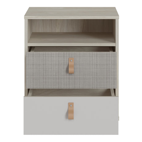 Denim Bedside Cabinet in Walnut