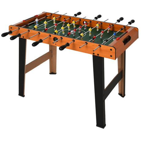 HOMCOM Football Table Heavy Duty  84.5cm for Arcades, Pub, Game Room, 8 Rods, 2 Foosballs