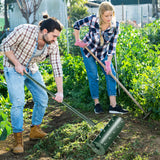 18/21 Inch Manual Lawn Aerator with Detachable Handle and Tine Spikes-18 inches