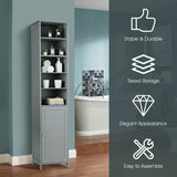Bathroom Storage Cabinet with 5 Open Shelves for Home
