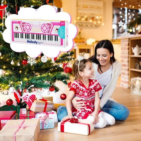 49 Keys Kids Piano Keyboard for Kids 3+-Pink