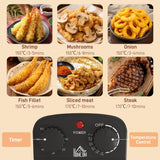 HOMCOM 5 Litre Deep Fat Fryer with Adjustable Temperature & Timer, 2000W Stainless Steel Deep Fryer with Removable Oil Basket and Viewing Window, for Chips Fried Chicken