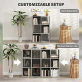 HOMCOM 6-Cube Bookshelf - Light Grey