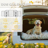 PawHut Dog Guard for Cars, Vans, Vehicles, with 93-150cm Adjustable Width