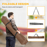 Outsunny Foldable Hammock Stand, Portable Hammock with Metal Frame, 2 in 1 Hammock Net Stand, Clothes Drying Rack, Load Capacity 120kg, for Patio, Garden, Yard, Black