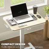 Vinsetto 68-108cm Height Adjustable Work Desk - Wood-Effect/White