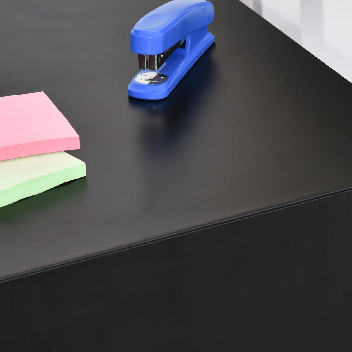 Vinsetto Lockable Cabinet, Rolling Filing Cabinet with 3 Drawers, Steel Office Drawer Unit for A4, Letter, Legal Sized Files