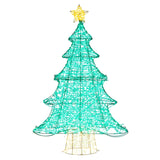 4FT Pre-lit Artificial Christmas Tree with 520 LED Lights and Top Star