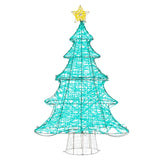 4FT Pre-lit Artificial Christmas Tree with 520 LED Lights and Top Star