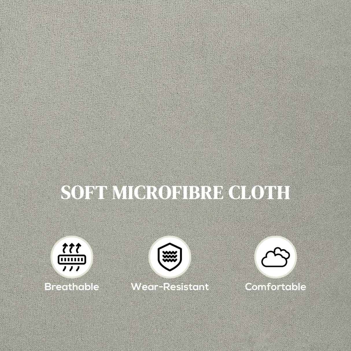 HOMCOM 140 Manual Reclining Armchair, with Footrest - Grey