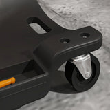 DURHAND Mechanic Vehicle Creeper, Under-Car Rolling Crawler Board, with Headrest, Wheels, Black
