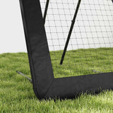 HOMCOM Football Training Net Target Goal, with Adjustable Angles - Black