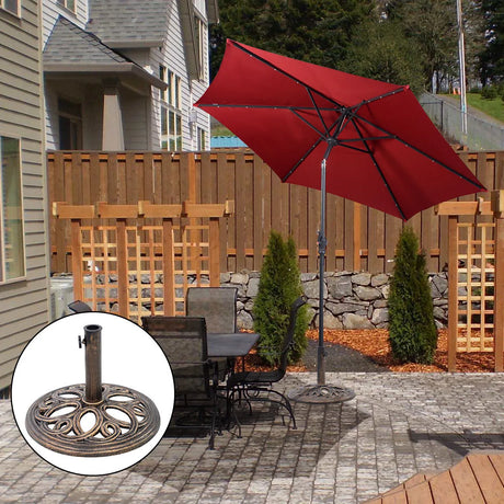 23-lbs 17 3/4 Inch Round Umbrella Base Stand