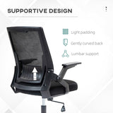 Vinsetto Office Chair, with Lumbar Support - Black