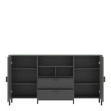 Arundel Sideboard 2 Door 2 Drawer in Green/Grey