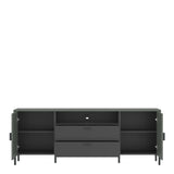 Arundel TV Cabinet 2 Door 2 Drawer 173cm wide 65cm High in Green/Grey