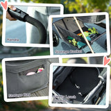 PawHut PawH 3-in-1 Pet Stroller, Folding Four-Wheel Dog Pram with Detachable Carrier for Mini Dogs, Cats, Grey