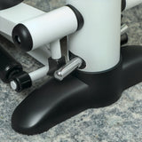 SPORTNOW Mini Stepper Machine, with LCD Monitor, Non-Slip Pedals, White