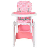 HOMCOM HDPE 3-in-1 Baby Booster High Chair Pink