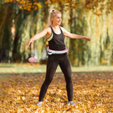 SPORTNOW Smart Weighted Hula Hoop, Massage Hula Ring w/ 16 Detachable Knots, 360 Auto-Rotating Ball, Digital Counter, Pink