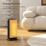 HOMCOM 2000W Ceramic Electric Heater with Fan, Oscillation - Black