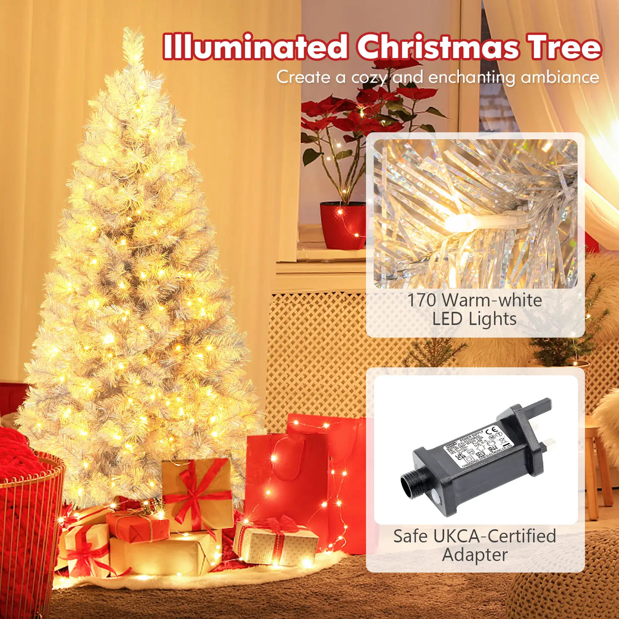 150CM Feet Christmas Tree with 385 Branch Tips