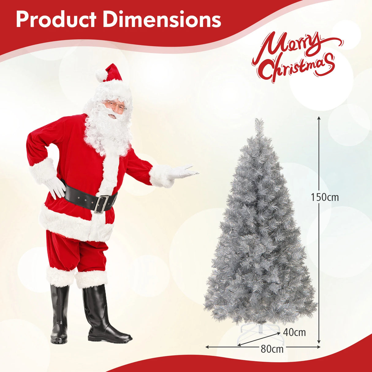 150CM Feet Christmas Tree with 385 Branch Tips