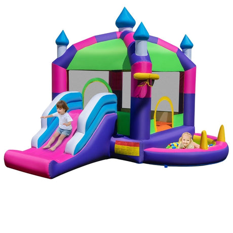 5-in-1 Inflatable Bounce Castle with Sun Roof (without Blower & Balls)