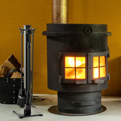 5 Pieces Fireplace Iron Fire Place Tool Set