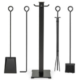 5 Pieces Fireplace Iron Fire Place Tool Set