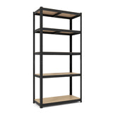 5-Tier Heavy Duty Metal Shelving Unit with 2000 LBS Total Load Capacity-Black