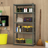 5-Tier Heavy Duty Metal Shelving Unit with 2000 LBS Total Load Capacity-Gray