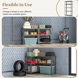 5-Tier Heavy Duty Metal Shelving Unit with 2000 LBS Total Load Capacity-Gray