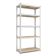 5-Tier Heavy Duty Metal Shelving Unit with 2000 LBS Total Load Capacity-Silver