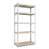 5-Tier Heavy Duty Metal Shelving Unit with 2000 LBS Total Load Capacity-Silver