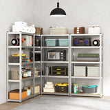 5-Tier Heavy Duty Metal Shelving Unit with 2000 LBS Total Load Capacity-Silver