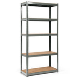 1.8m Warehouse Shelving for Books and Kitchenware-Gray