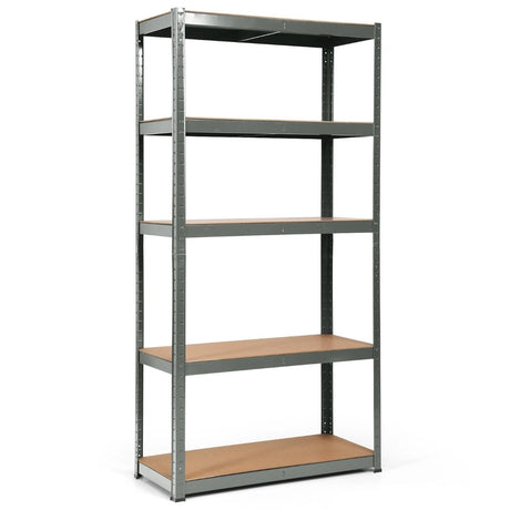 1.8m Warehouse Shelving for Books and Kitchenware-Gray