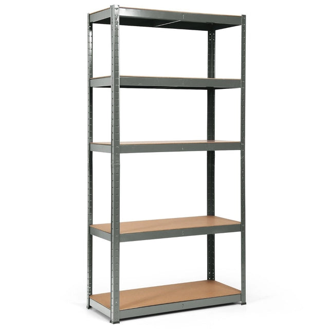 1.8m Warehouse Shelving for Books and Kitchenware-Gray