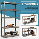 1.8m Warehouse Shelving for Books and Kitchenware-Gray