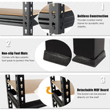 5-Tier Steel Shelving Unit Storage Shelves Heavy Duty Storage Rack