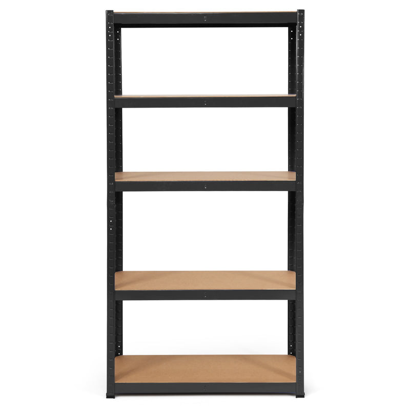 1.8m Warehouse Shelving for Books and Kitchenware-Black