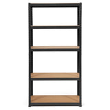1.8m Warehouse Shelving for Books and Kitchenware-Black