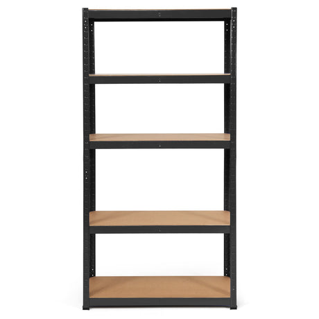 1.8m Warehouse Shelving for Books and Kitchenware-Black