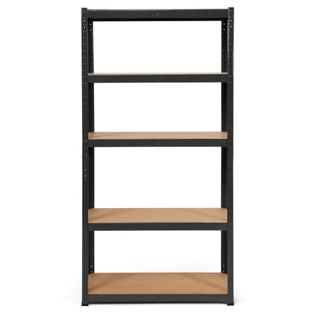 1.8m Warehouse Shelving for Books and Kitchenware-Black