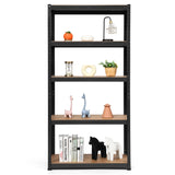 1.8m Warehouse Shelving for Books and Kitchenware-Black