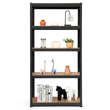 1.8m Warehouse Shelving for Books and Kitchenware-Black