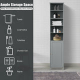 Bathroom Storage Cabinet with 5 Open Shelves for Home
